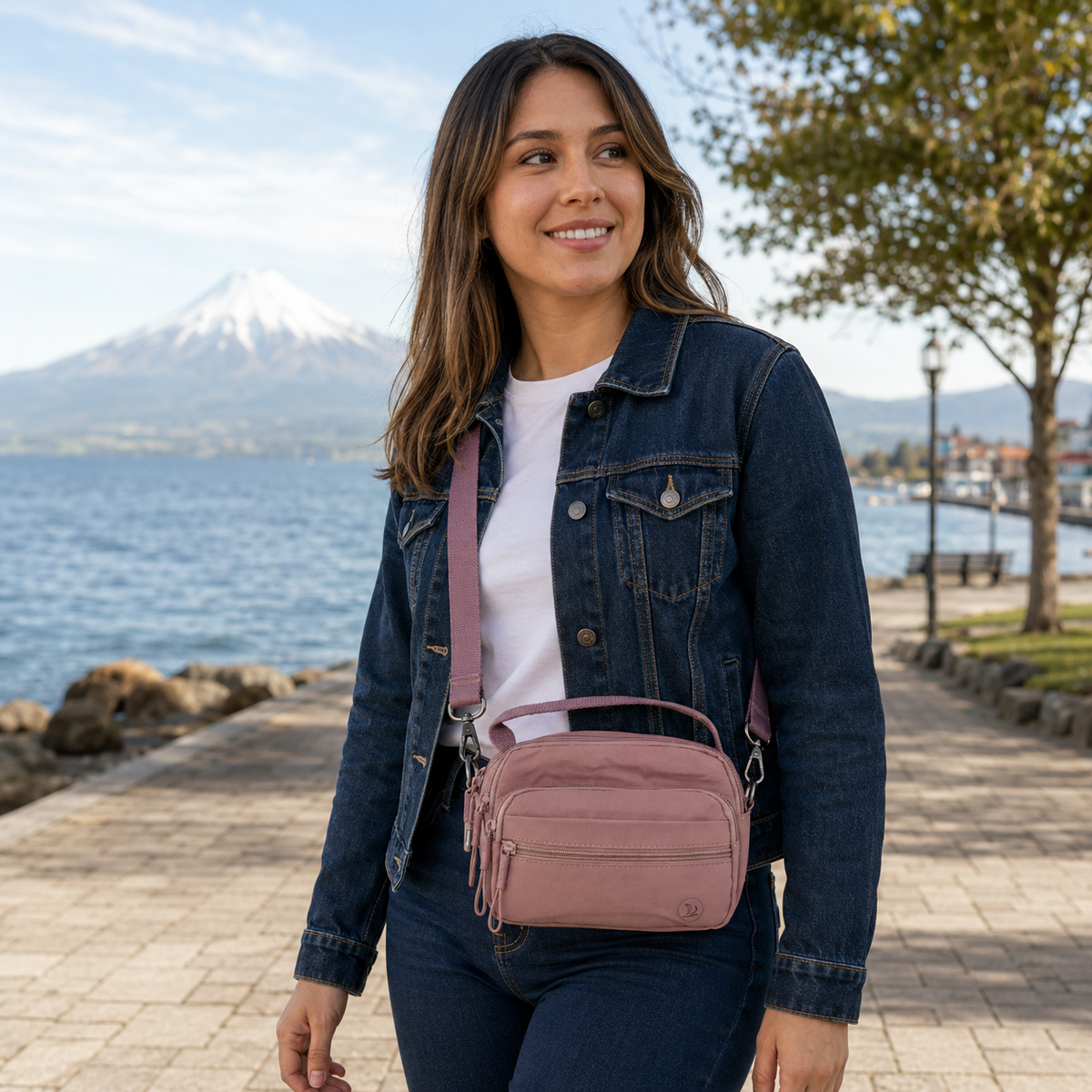 Bolso Bandolera Unisex Compacto Multi Compartimientos - JJ1806