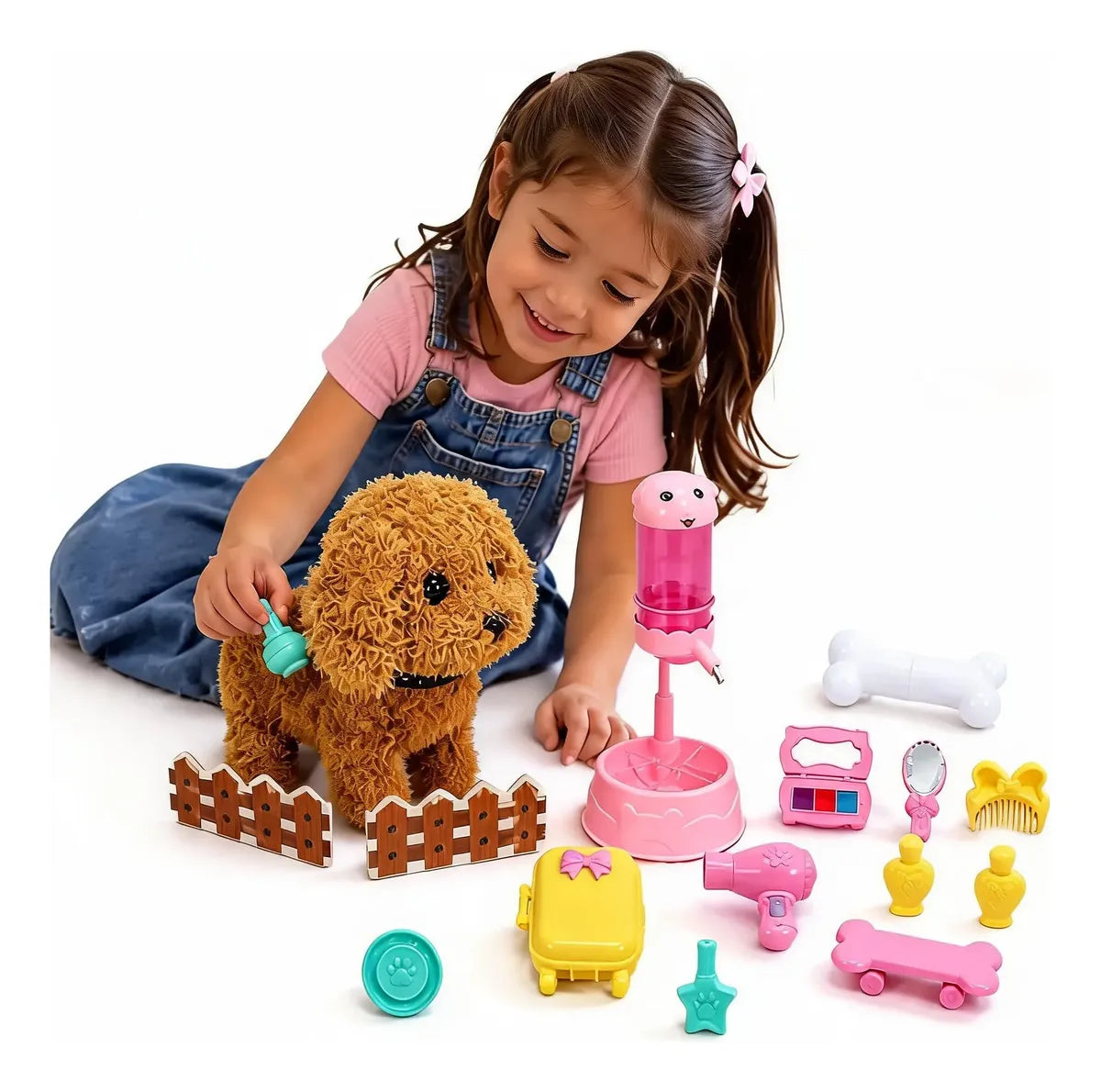 Juguete Interactivo Cuida Tu Mascota Peluche Accesorio Niños