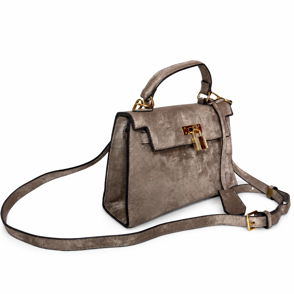Cartera Bandolera Agamuzada Mujer Asa Superior Ajustable JJ1222