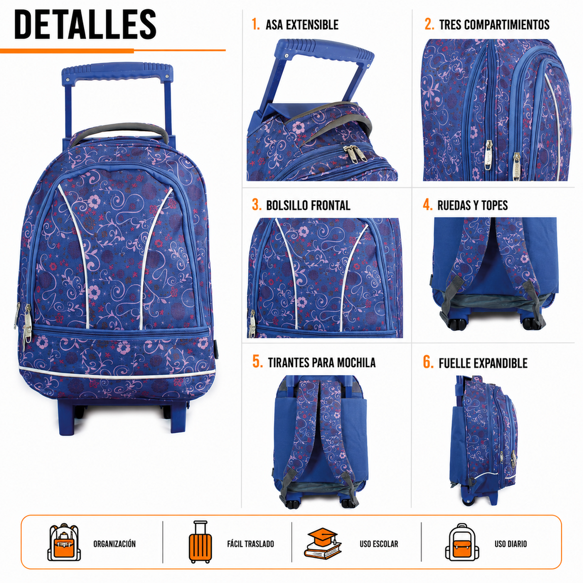 Mochila con Ruedas 108A
