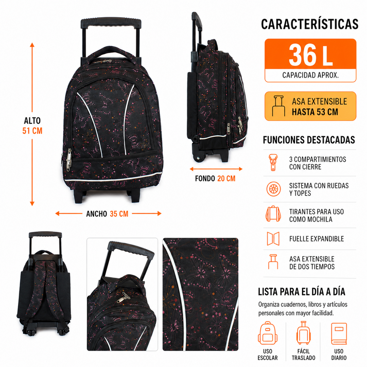 Mochila con Ruedas 108A