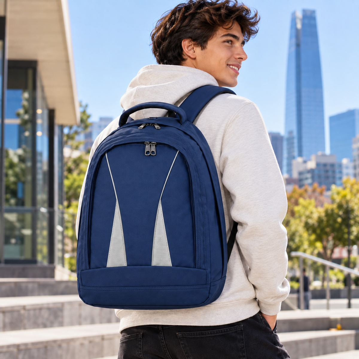 Mochila Semi Acolchada 25 L Porta Notebook 3844