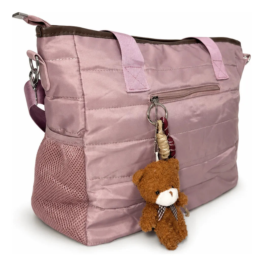Bolso Tote Mujer Grande con Charm y Correa Removible 14L JJ260301