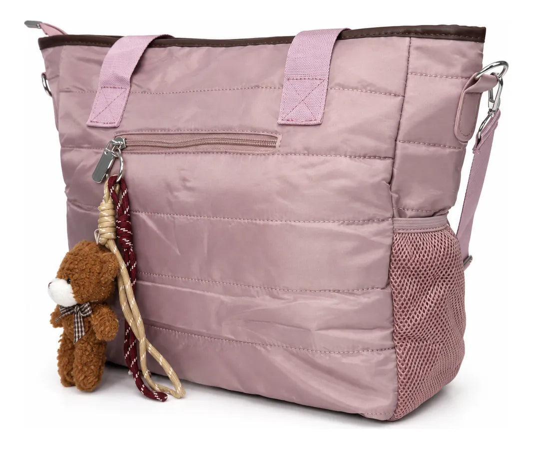 Bolso Tote Mujer Grande con Charm y Correa Removible 14L JJ260301