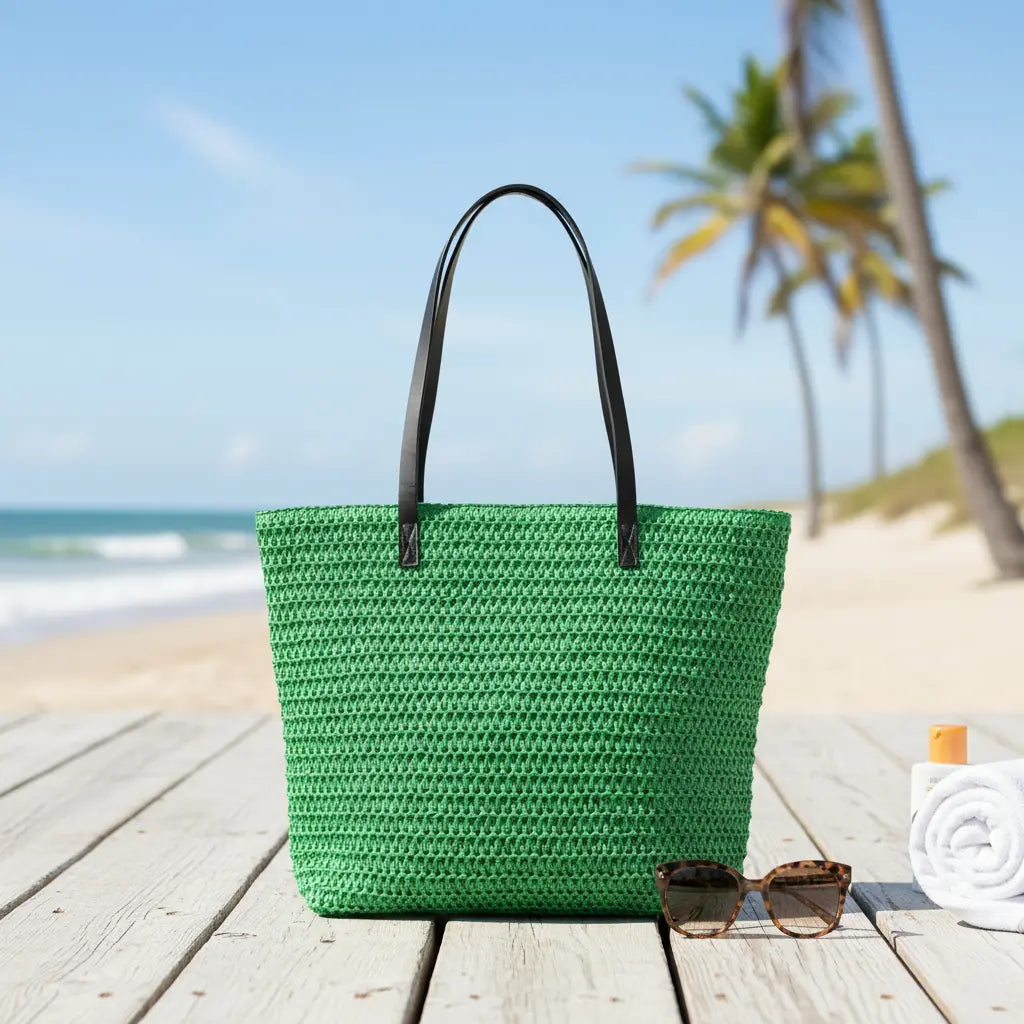 Bolso Playero Rafia -W082B